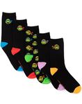 Teenage Mutant Ninja Turtles Socks 5 Pack Unisex Adults | Mens Womens Multicolour Michelangelo Leonardo Donatello Raphael | Footwear Accessories One Size