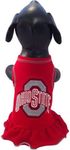 NCAA Ohio State Buckeyes Cheerleader Dog Dress, XX-Small