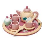 Tender Leaf Toys - Birdie Tea Set - Realistic Teapot, Cups and Treats for Pretend Afternoon Sipping - Social, Creative, and Imaginative Development – Learning Role Play – Ages 3 Years+