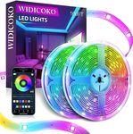 LED Lights for Bedroom, 100ft(2 Rolls of 50ft) LED Strip Lights, Music Sync Color Changing Led Lights with APP & IR Remote Control for Bedroom Room Home Decor Party (100ft-2r)