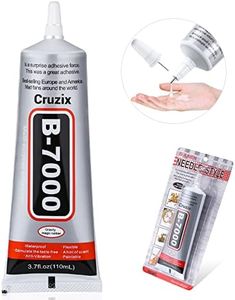 B7000 Jewelry Bead Glue for Jewelry Making, Clear 3.7 fl oz B7000+Plus Multipurpose Super Adhesive Glue for Rhinestone Crafts Fabric Metal Stone Nail Art Wood Glass (110 ml/ 3.7oz)