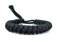 Black Beauty 550LB Unisex Paracord Survival Cobra Knot Traditional Bracelet For Men Women And Child Black