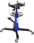 Garvee Transmission Jack, 3/5 Ton/1322 lbs Capacity 2 Stage Adjustable Hydraulic Telescopic Transmission Jack with Foot Pedal, 33.5"-69" High Lift and 360° Swivel Wheel, Garage/Shop Lift Hoist, Blue