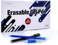 Volcanics Erasable-Gel-Pens Fine Point 0.5 mm, Mistakes Dispear, Black and Blue, 30PCS Quick-Drying Ink, No Smudge Perfect for School, Office, and Home Use