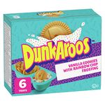 Betty Crocker Dunkaroos Vanilla Cookies with Rainbow Chip Vanilla Frosting, Package of 6 Trays of Dunkaroos