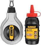 DeWalt 6:1 Chalk Lines Reel Kit with 113 Grit Red Chalk, 30 Meter Length