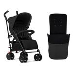 Silver Cross - Pop Pushchair & Footmuff - Foldable Travel Stroller - Buggy - Adjustable Seat - Newborn to 4 Years - Space