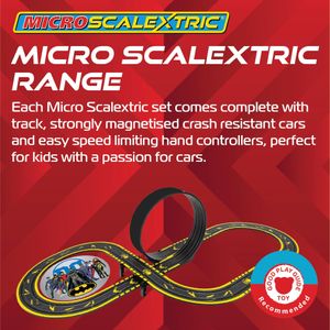 Micro Scalextric Batman vs Joker Slot Car Track Set – Kids Racing Toy