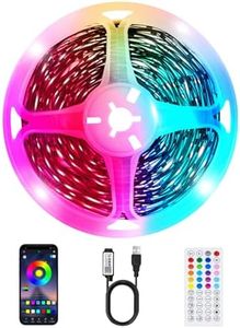 LED Strip Lights 4M, TV Led Lightsfor 50-65 Inch, USB LED TV Backlights with Remote/APP Control, Music Sync Backlights Color Changing Led Strip for TV PC Monitor
