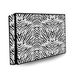 Mahal Creation PVC Printed LED TV Cover 43 Inch, Waterproof and Dustproof Cover with Transparent Polythene Layer Suitable for All Brands Led Tv (Zebra Black)