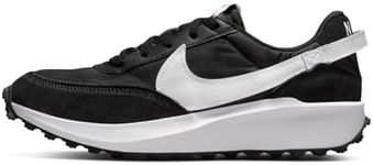 Nike Women's Waffle Debut Road Running Shoe, Black/Orange/Clear/White, 10 Size