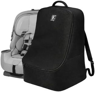 J.L. Childress Ultimate Backpack Car Seat Travel Bag – Fully Padded - Heavy Duty Car Seat Backpack- Airplane Travel Bag for Baby Car Seats - Fits All Car Seats, Infant Carriers & Booster Seats - Black