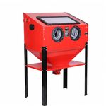 220L Heavy-Duty Media Blasting Cabinet – Sand & Shot Blaster with Abrasive Grit System and LED Work Light