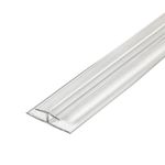 Outwater Plastic H Channel Fits Material 1/8 Inch Thick Clear Butyrate Divider Moulding 36 Inch Length (Pack of 4)