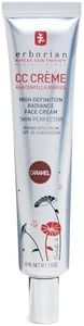 Erborian Color Correcting CC Cream with Centella Asiatica, Caramel - Light Multi-Purpose Facial Concealer with Illuminating Finish Soothes & Hydrates Skin - SPF Korean Skincare Skin Perfector - 1.5 Oz