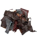 Leather Scraps from Garment Leather Cutting (5 lbs - No Black)