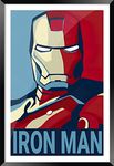 DBrush Iron Man Painting With Wall Frame Avenger Marvel Superhero Wall Poster infinity war For Office Home Decorative Gift item (Original Glass, 14 x 20 Inch)