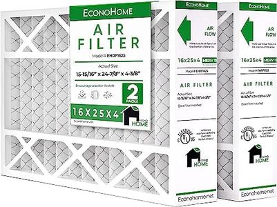 EconoHome 16x25x4 AC Furnace Pleated Air Filter MERV 11 Replacement – Allergen Defense, 2 Pack, Fits Lennox (X6670), Honeywell (FC100A1029) filters. (Actual size: 15.94 x 24.86 x 4.36 Inches)