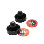 Hathaway Arcade Air Hockey 3-in Strikers and 2.5-in Pucks - Black and Orange