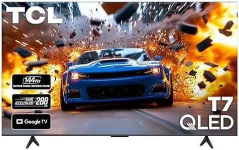 TCL 65 Inch Class T7 Series | 4K QLED HDR | 65T7, 2025 Model | 120HZ-144HZ High Brightness Smart Google TV Dolby Atmos Audio | Voice Remote Alexa Gaming Streaming Television