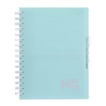 Navneet HQ | Five Subject Spiral Wiro Bound Notebook|14.8x21 cm |Single Line |300 Pages | Mint Green