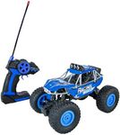 Sunnydaze Monster Truck Remote Control Car - 1:16 Scale - Pivoting Tires - Birthday for Kids Ages 6+