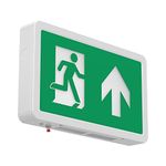 LightHub LED 3hr Emergency Exit Sign Box Maintained/Non-Maintained Fire Safety Light Fitting (Up Arrow)