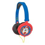 Lexibook HP015PA Paw Patrol Chase Marshall Stereo Headphones, Safe Volume, Foldable, Blue/red, One Size-Adjustable