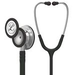 medaxo 3M Littman 5620 Stethoscope Engraving | Engrave Your Name Or Initials On The Littman Stethoscope | Classic 3, Stainless Steel Chestpiece, Black Tube, 27 Inch