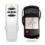 Corebay Universal Dimmer Ceiling Fan Remote Control Kit with Receiver Remote Replacement of Hampton Bay UC7078T Harbor Breeze Hunter 3speeds Ceiling Fan, HD5/28R, Easy to Install