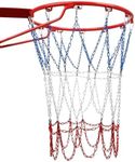 Dakzhou Colorful Basketball Net Heavy Duty Replacement 21”,Carbon Steel Chain Basketball net, Anti-Rust Use Indoor Outdoor Standard 12 Loops Basketball Hoop