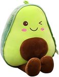 YYFRIEND Cute Stuffed Fruit Plush Toy Doll Large Avocado Pillow Cartoon Food Kids Lovely Soft Chrismas Birthday Gift Bedroom Living Room, 30cm