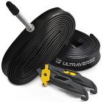 Ultraverse Bike Inner Tube for 700x28-32c, 28 inch bicycle wheel sizes with 48mm Presta Valve - Butyl Rubber tubes for Road and Gravel bikes - 2 tubes with 2 tire levers included