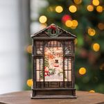 10" Christmas Snow Globe Lantern, M