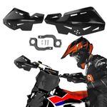 PRO CAKEN Universal 7/8" 22mm and 1 1/8" 28mm Handle Bar Hand Guards Nylon Bracket for Dirt Bike Motocross ATV for SX SXF EXC XCW-Black…