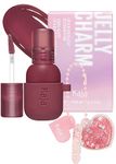 Kaja Lip & Blush Glazed Keychain Stain - Jelly Charm | Hydrating, Easily Buildable and Blendable | 04 Fig Soda | Formulated Without Parabens and Phthalates