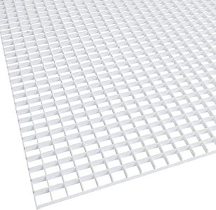 KASTLITE Egg Crate Panel 10-Pack in White | Polystyrene | Nominal 2' x 2' with 1/2" x 1/2" x 3/8" Cell Size | Manufactured by American Louver | Ceiling Light Covers, HVAC Grilles, Aquarium Eggcrates