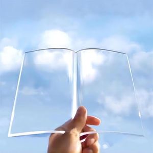 Acrylic Book Stand - Clear Open Book Display - Transparent Book Press - Multi-Purpose Holder for Recipe Cookbooks, Magazines, Documents & More
