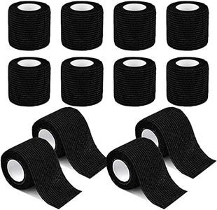 Cohesive Bandage ValueHall 12 Rolls Non-Woven Elastic Bandage Breathable Cohesive Wrap Bandage Waterproof Self Adhesive Bandage First Aid Tape Vet Wrap for Relieve Swelling and Pain V3C09