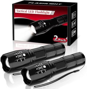 BESTSUN LED Flashlight 2 Pack, Small Flashlights Powerful High Lumens 5 Modes, Waterproof Zoomable Mini Tactical Flash Light for Home Emergencies Camping