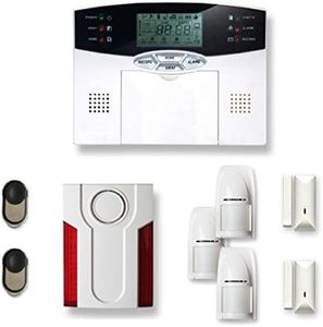 Alarme Maison sans Fil 2 à 3 pièces MN Mouvement + intrusion + sirène extérieure - Compatible Box Internet