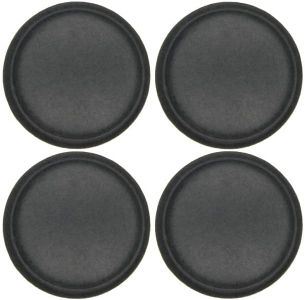 Fielect 4pcs Speaker Dust Cap 45mm/1.77inches Diameter Subwoofer Paper Dome Coil Cover Caps