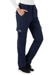 BGOWATU Women's Snow Ski Hiking Pants Waterproof Windproof Winter Fleece Lined Warm Insulated Cargo Pants Navy Size XS