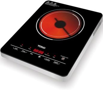 TODO 2000W Infrared Hotplate Electric Cooktop Tempered Crystal Glass Touch Control