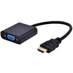 ZHIYUEN® HDMI to VGA Cable Adapter Converter 15 Pin d Sub, HDMI Gold Male to VGA Female Connector Cord for Laptop Computer Connect to Monitor, Apply to PC, MAC, PS4, Projector etc