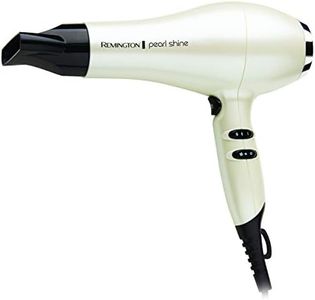 Remington Pearl Shine Hair Dryer, AC2405AU, Salon Professional Styling, 2000W (AU Plug) Turbo Power Fan for Fast Drying, Tourmaline Ceramic Technology Prevents Frizz, White