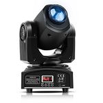 U`King LED Moving Head Light 25W DJ Lighting Stage Lights with 8 Gobos RGBW 4 Color by DMX and Sound Activated Control Spotlight for Disco Party Wedding Church Live Show KTV