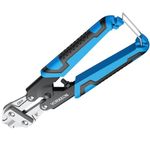 VORXEON 8-Inch Chrome Vanadium Bolt Cutter Small Wire Cutters Heavy Duty, Non-Slip Handle, Dual Lever Design for Enhanced Leverage, Cuts Steel, Iron, Copper Wires