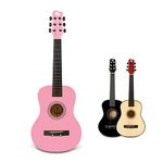 CB SKY 30†Wooden Pink Acoustic Guitar/Girls Gift/Kids Musical Toys/Musical Instrument for age 3-5 5-9