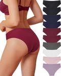 Levao 10 Pack Seamless Underwear for Women-No Show Cheeky Bikini Panties-Breathable Silk Touch Briefs-No Panty Line Bikini